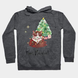 Fleas Navidad! (Feliz Navidad) Merry Christmas Festive Cat Hoodie